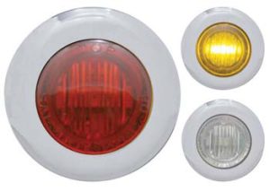 round red, amber and clear LED lights